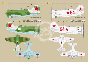 Polikarpov I-16 Part 1 Type 10 Academy, ARK Model, Eduard - Wolfpack WD48006 skala 1/48