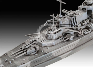 Starter Kit Battleship Gneisenau - Revell 75181 skala 1/1200