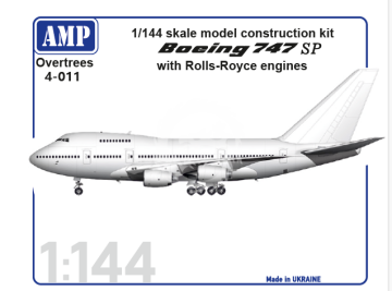 PRZEDSPRZEDAZ - B-747 with Rolls-Royce engines - Overtress AMP 4-011 skala 1/144
