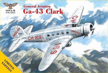  NA ZAMÓWIENIE - GA-43 Clark (Swiss Air) - Sova-M SVM - 72033 skala 1:72