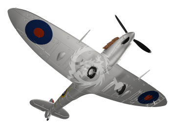 MDR14469 Metallic Details Model samolotu Supermarine Spitfire Mk.Vb w skali 1/144, drukowany w 3D