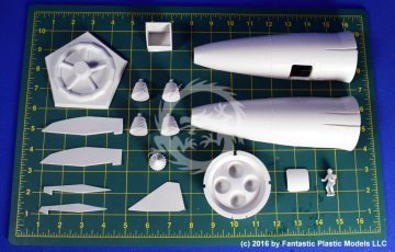 Men into Space (1959-1960) Rocketship Type 1 żywica Fantastic Plastic skala 1/48