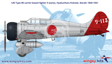 Model plastikowy IJN Type 96 carrier-based fighter II A5M2b “Claude”, WINGSY KITS D5-03, skala 1/48