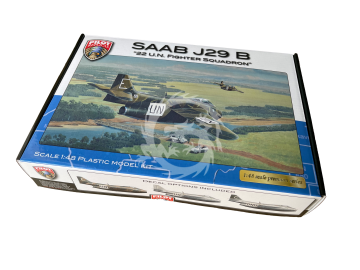 Model plastikowy SAAB J29 B - ”22 U.N. Fighter Squadron” Pilot Replicas 48-A-004 skala 1/48