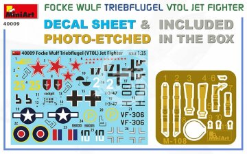 Focke-Wulf Triebflügel VTOL Jet Fighter MiniArt 40009 skala 1/35