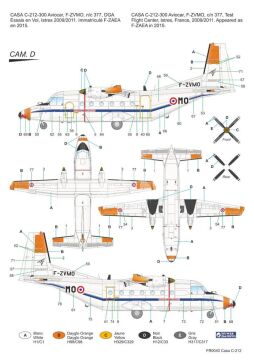 Casa C-212 France Azur FR0040 skala  1/72