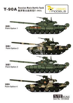 T-90A Russian Main Battle Tank Vespid Models 720026 skala 1/72