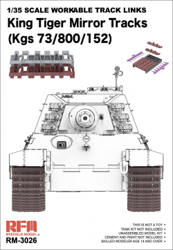 King Tiger Mirror Tracks (Kgs 73/800/152)  RYE FIELD MODEL RFM3026 skala 1/35