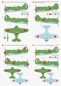 Polikarpov I-16 Part 1 Type 10 Academy, ARK Model, Eduard - Wolfpack WD48006 skala 1/48