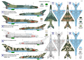Mikoyan MiG-21 F-13 - Warsaw Pact - Kovozavody Prostejov 72503 skala 1/72