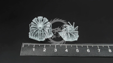 NA ZAMÓWIENIE - Bramo 323 Fafnir Radial Engine - Metallic Details MDR72125 skala 1/72