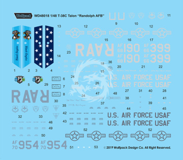 Zestaw kalkomanii T-38C Talon 