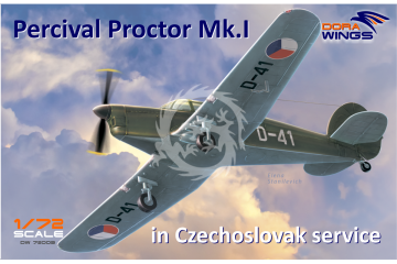 Percival Proctor Mk.I in Czechoslovak service Dora Wings 72003 skala 1/72