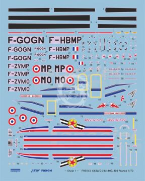 Casa C-212 France Azur FR0040 skala  1/72