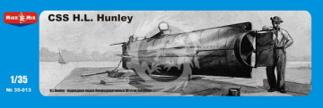 CSS H.L. Hunley Confederate Submarine MikroMir 35-013 skala 1/35