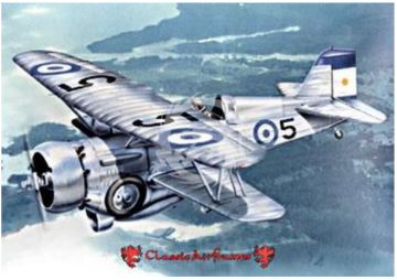 Argentine Curtiss Hawk III Classic Airframes 446 skala 1/48