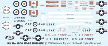 Boeing IM-99 Bomarc Ground-to-Air Missile  - Atlantis 1806 skala  1/56