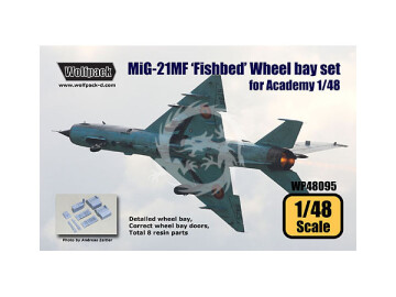 MiG-21MF Fishbed Wheel Bay Set for Academy, Italeri - Wolfpack WP48095 skala 1/48