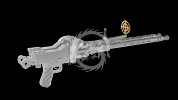 MG 81Z Aircraft Machine Gun – 3D Printed Detail Set - Metallic Details MDR72135 skala 1/72