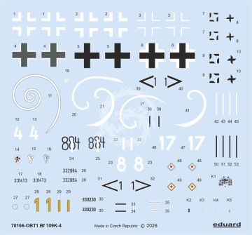 Bf 109K-4 - Eduard 70166 skala 1/72 