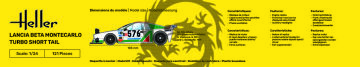 Lancia Beta Montecarlo Turbo Short Tail - Heller 82741 skala 1:24