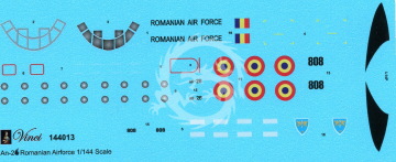 An-26 Romanian Airforce - Vinci 144013 skala 1/144