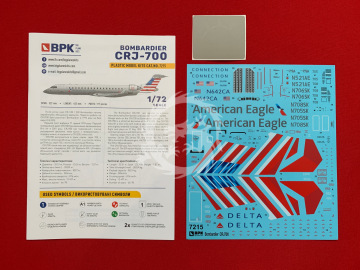 Bombardier CRJ-700 BPK big planes kits 7215 skala 1/72