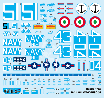 American H-34 Helicopter – Navy Rescue Trumpeter 02882 skala 1/48