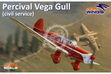 Percival Vega Gull civil service Dora Wings 72002 skala 1/72