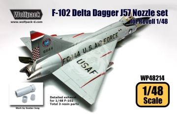 F-102 Delta Dagger J57 Nozzle set fpr Monogram, Pro Modeler, Hasegawa, Revell, Encore Wolfpack  WP48214 skala 1/48