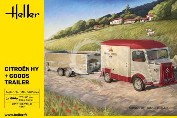 Citroen HY + Goods Trailer Heller 50331  skala 1/24