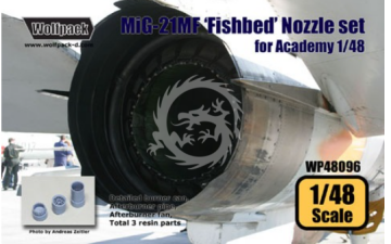 MiG-21MF Fishbed Exhaust Nozzle Set for Academy, Italeri - Wolfpack WP48096 skala 1/48
