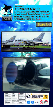  Tornado ADV F.3 Exhaust Nozzles RB 199-4R Mk.104 (varied) - Katran K4873 skala 1/48