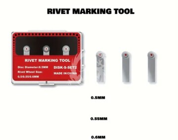 Mini Rivet Making Tool - 0.65 / 0.75 /0.8 mm - disk -s set 3