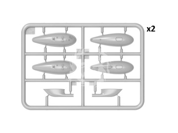 Republic P-47M Thunderbolt - DORSAL FIN - BASIC KIT - Mini Art 48060 skala 1/48 