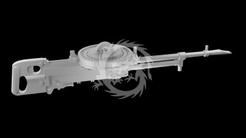 Vickers K Aircraft Machine Gun – 3D Printed - Metallic Details MDR3270 skala 1/32