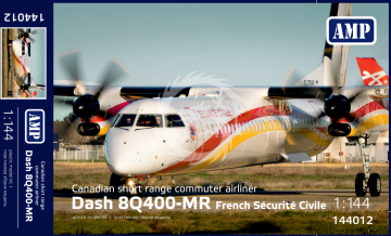NA ZAMÓWIENIE - French Sécurité Civile Dash 8Q400-MR - AMP 144012 skala 1/144