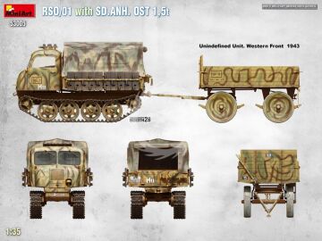 RSO/01 with Trailer Sd.Anh. Ost 1,5 t MiniArt 53005 skala 1:35