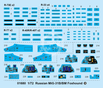 MiG-31 Foxhound B/BM Trumpeter 01680 skala 1/72