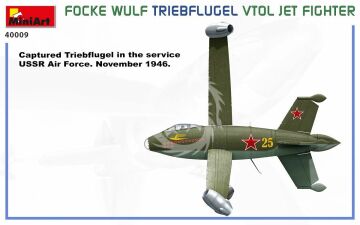 Focke-Wulf Triebflügel VTOL Jet Fighter MiniArt 40009 skala 1/35