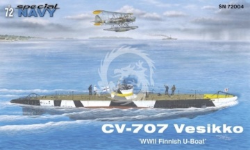 CV-707 Vesikko 'WWII Finnish U-Boat' Special Navy SN72004 skala 1/72
