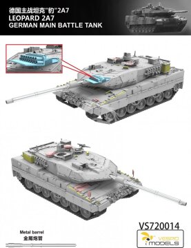 PREORDER - Leopard 2A7 German Main Battle Tank Vespid Models VS720014 skala 1/72