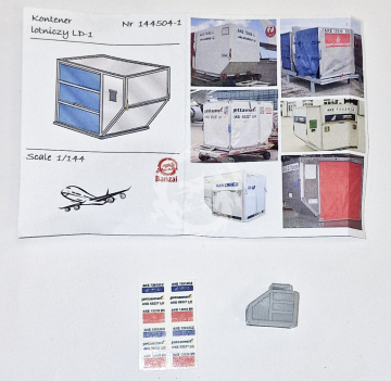 Kontener lotniczy LD-1 - Banzai 144504-1  skala 1/144