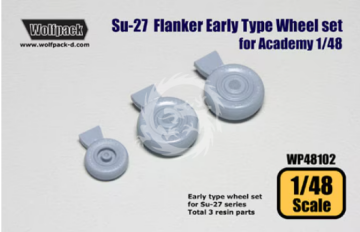 Wolfpack Su-27 Flanker Early Type Wheel Set Wolfpack, Eduard-  Wolfpack WP48102 skala 1/48