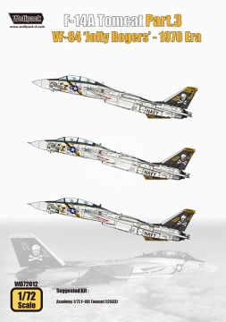 F-14A Tomcat Part.3 - VF-84 'Jolly Rogers' for Academy - Wolfpack  WD72012 skala 1/72