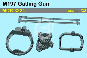 M197 Gatling gun - Metallic Details  MDR3224 skala 1/32
