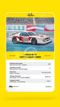  Lancia Beta Montecarlo Turbo - Heller 80741 skala 1/24
