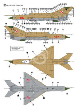 MiG-21MF Polish Air Force - Hobby 2000 H2K32019 skala 1/32