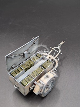 Jednoosiowa przyczepa - Sd.Ah.51 -  KM Model KM-72024 Wydruk 3D skala 1/72 