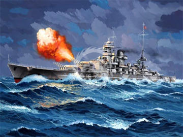 Starter Kit Battleship Gneisenau - Revell 75181 skala 1/1200